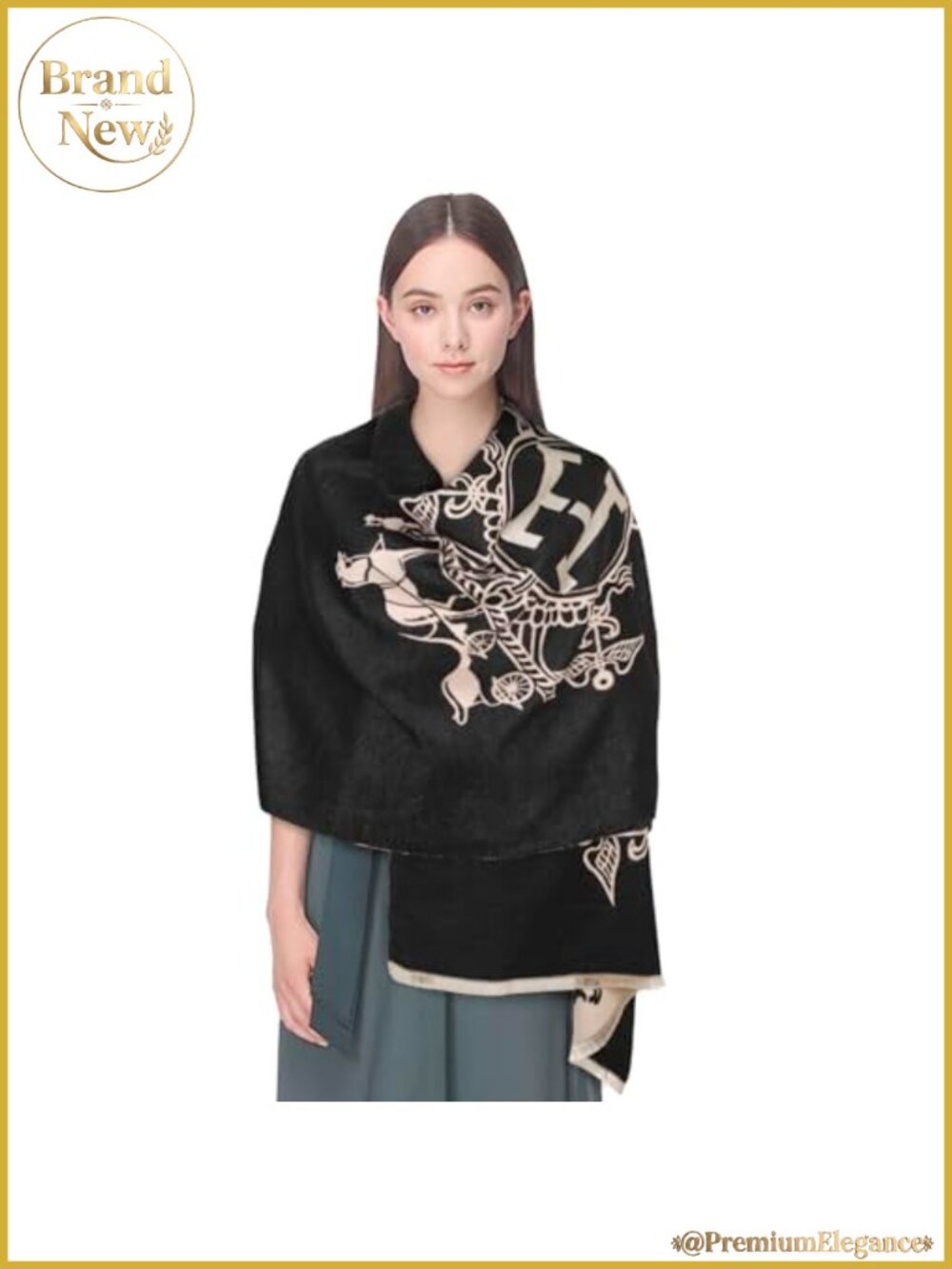 Cashmere Feel Pashmina Shawl Wrap Women Winter Warm Scarf Evening Wedding